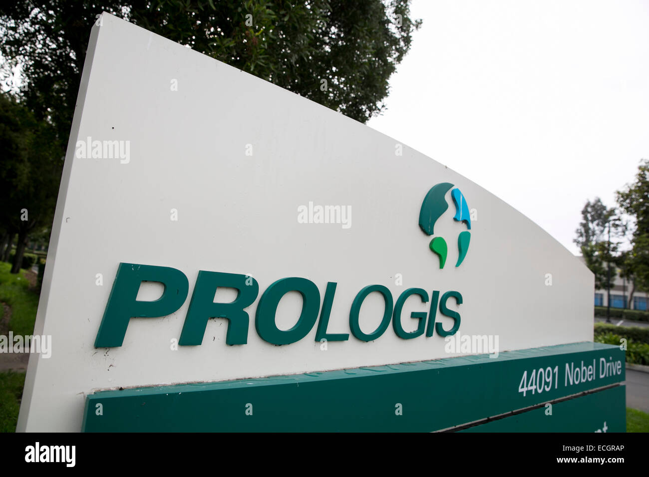 Ein Büropark von Logistik und Immobilien Dienstleistungen Firma Prologis betrieben. Stockfoto