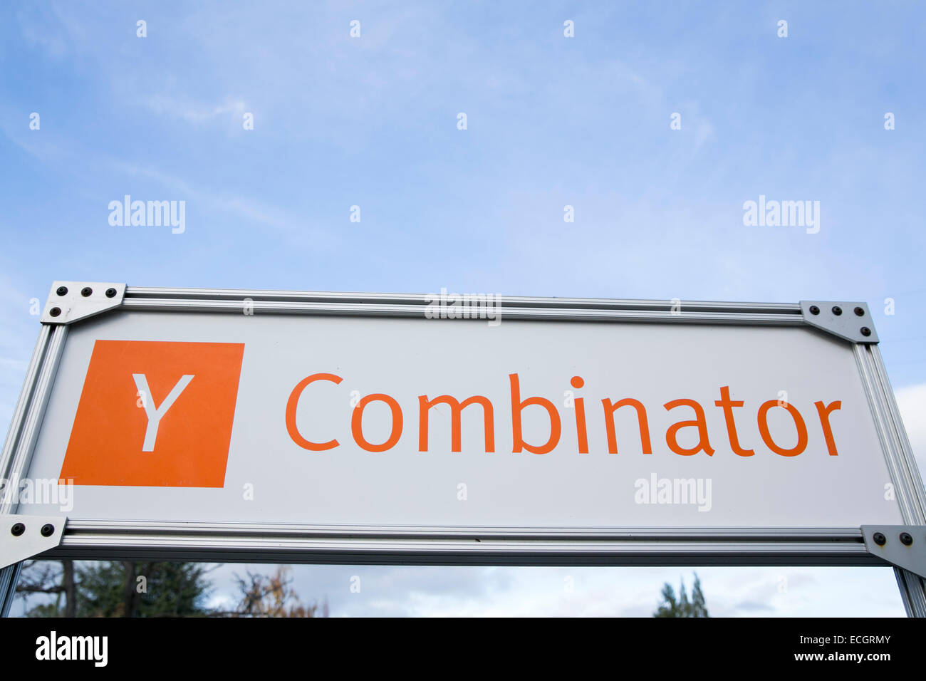 Das Hauptquartier der Tech-Startup-Inkubator Y Combinator. Stockfoto