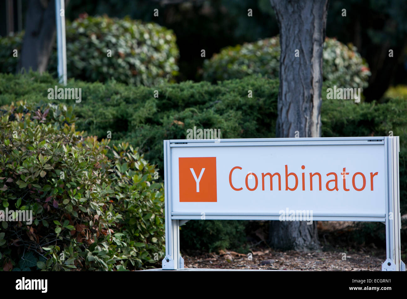 Das Hauptquartier der Tech-Startup-Inkubator Y Combinator. Stockfoto