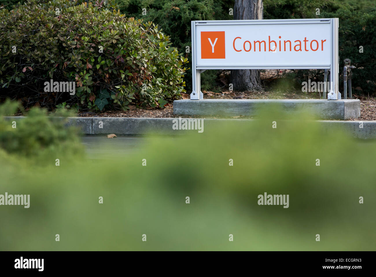 Das Hauptquartier der Tech-Startup-Inkubator Y Combinator. Stockfoto