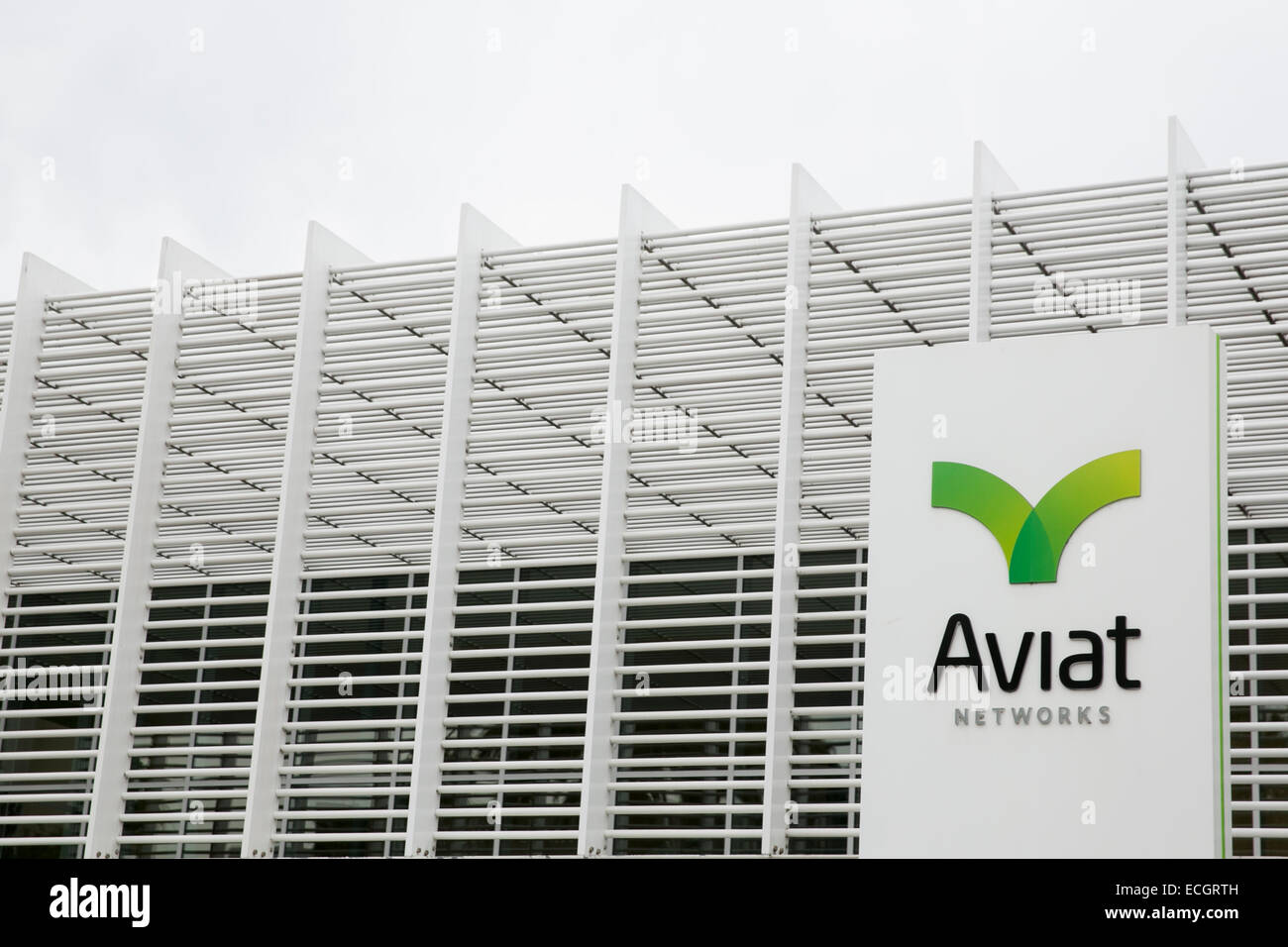 Das Hauptquartier der Aviat Networks. Stockfoto