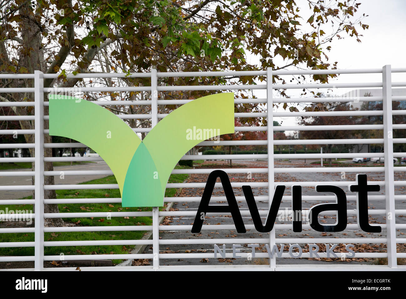 Das Hauptquartier der Aviat Networks. Stockfoto