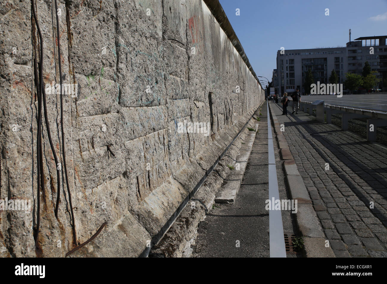 Berliner Mauer Graben Topographie des Terrors Stockfoto