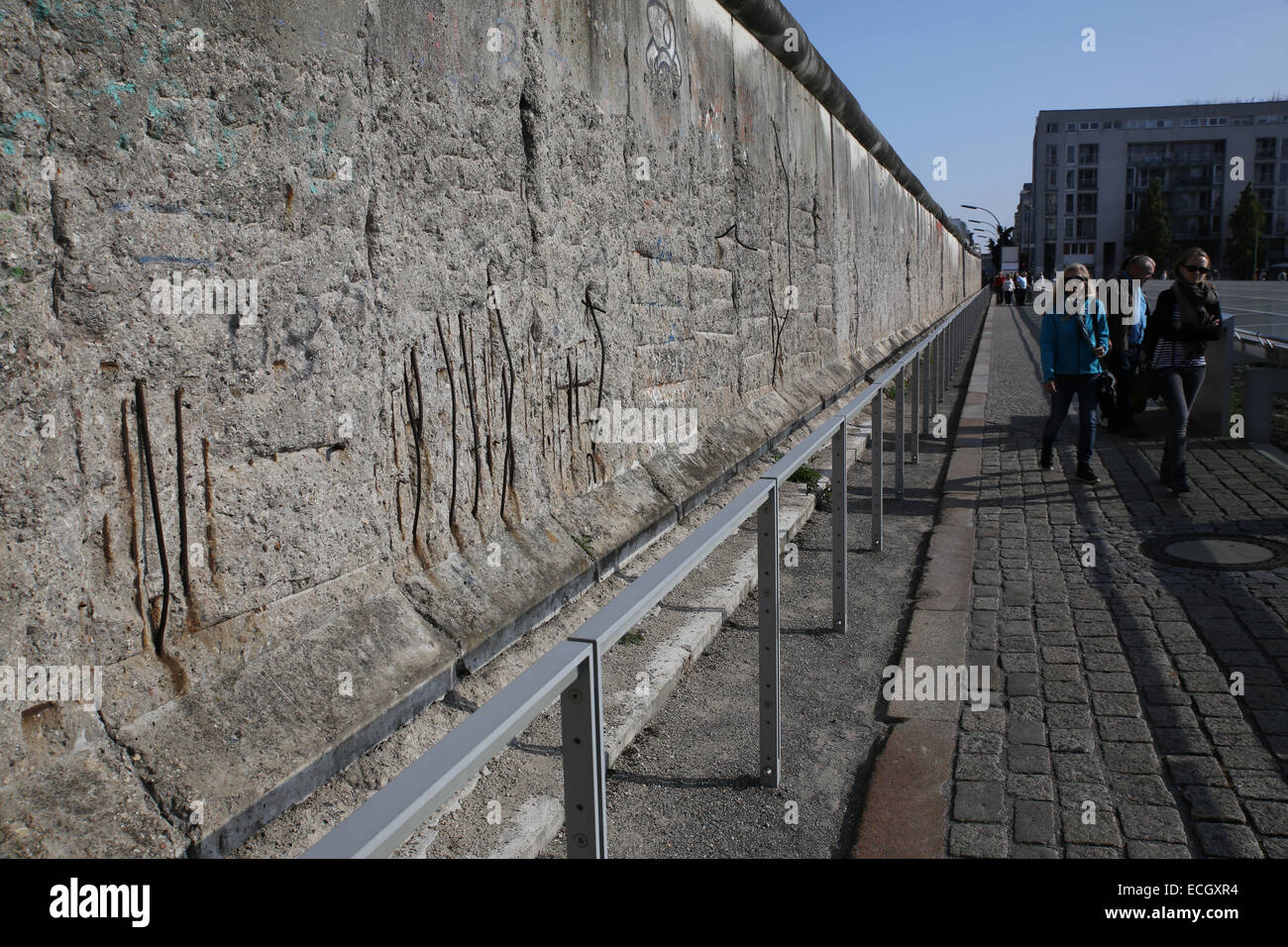 Topographie des Terrors Berlin Wall-Graben Stockfoto