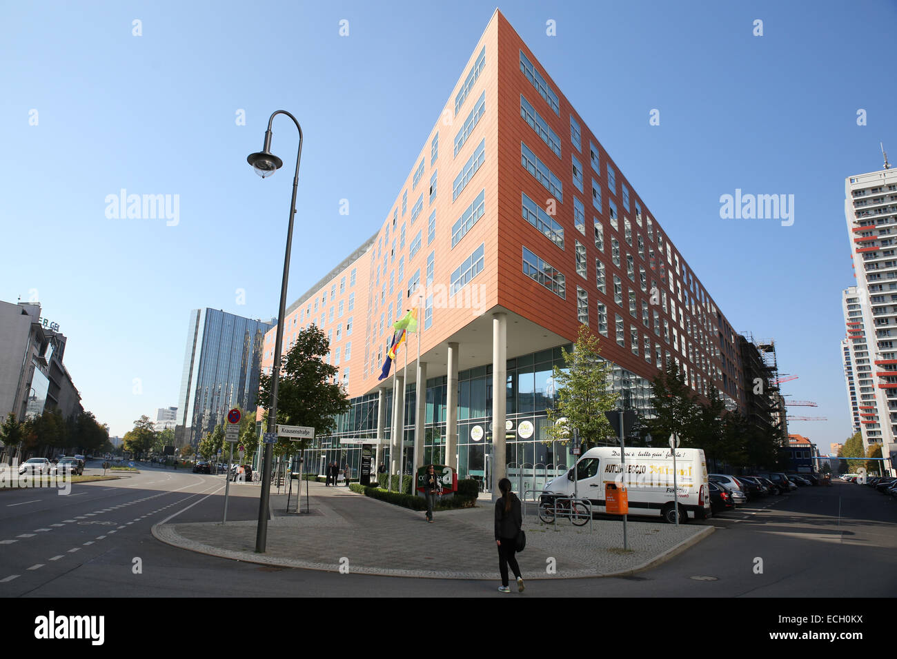 Berlin Hotel Courtyard Marriott-Kette Stockfoto