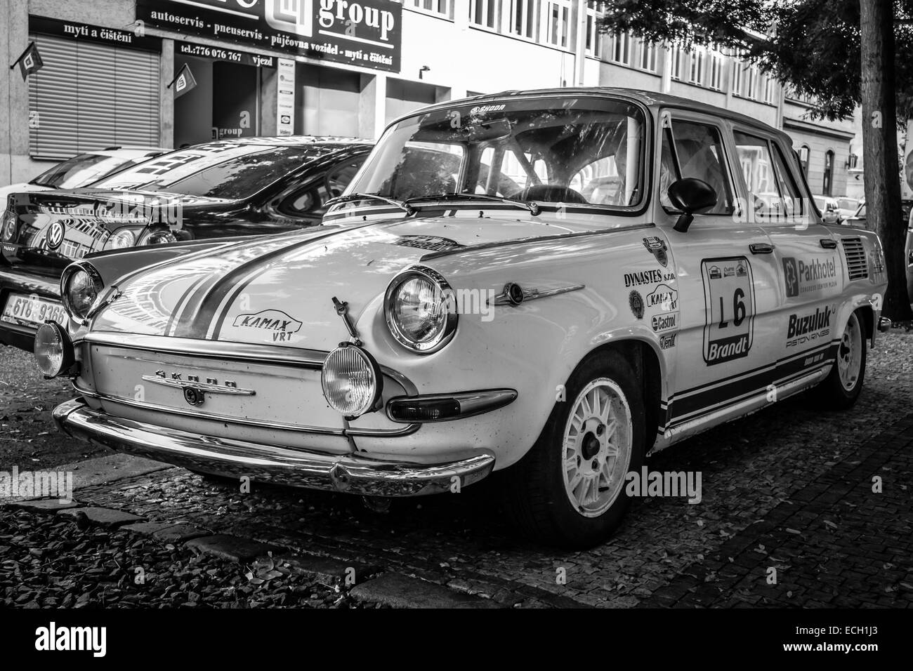 Sportliche Variante der beliebten in den 60er Jahren Auto aus der Tschechoslowakei - Skoda 1000MB Stockfoto