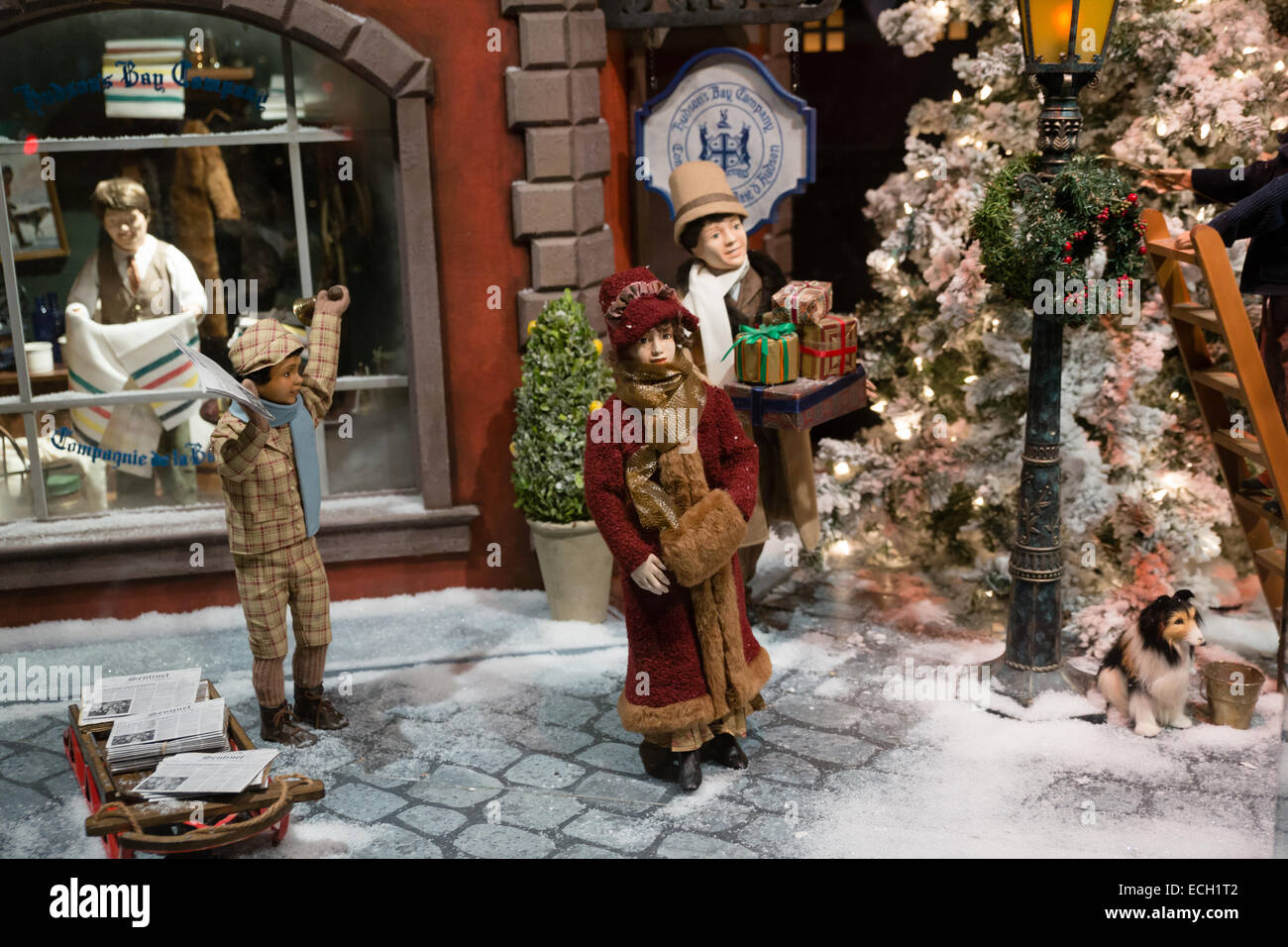 Toronto Bucht Weihnachten-Schaufenster Stockfoto