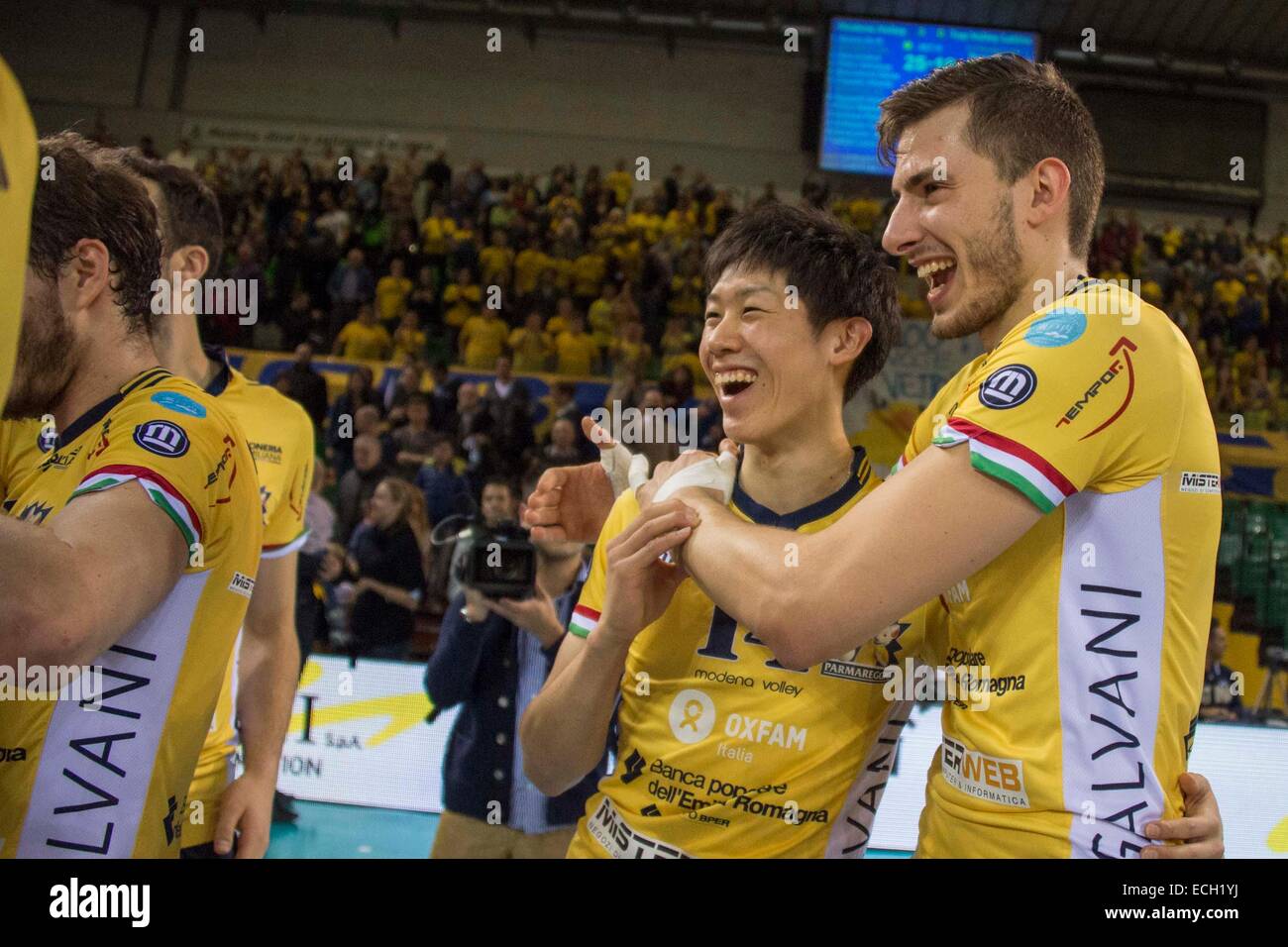 Yuki Ishikawa (Pallavolo Modena), 14. Dezember 2014 - Volleyball: Italienische Volleyball Liga Serie A Spiel zwischen Modena Volley 3-0 Top Volley Latina bei Panini PalaSport in Modena, Italien. (Foto von Enrico Calderoni/AFLO SPORT) Stockfoto