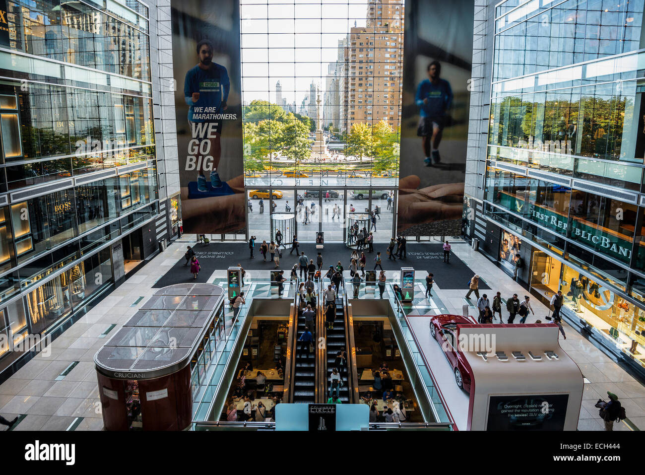 Time Warner Center am Columbus Circle, Manhattan, New York, Vereinigte Staaten Stockfoto