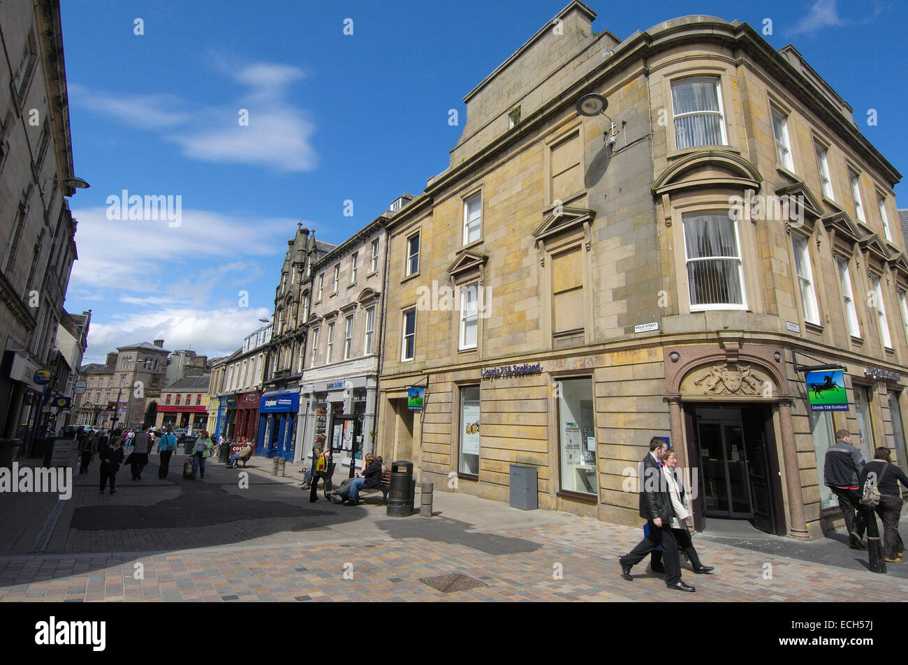 Inglis Street, Inverness, Highland Region, Schottland, Vereinigtes Königreich, Europa Stockfoto