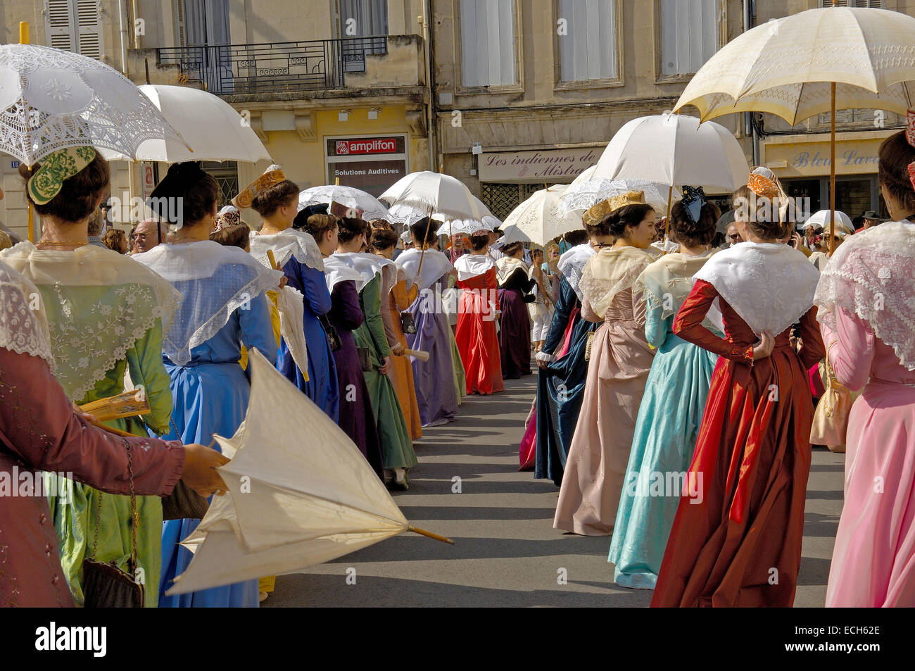 Arlésiennes, Fete du Kostüm, Arles, Bouches du Rhone, Provence, Frankreich, Europa Stockfoto