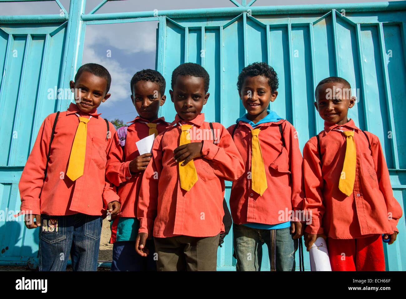 Glückliche Kinder, Eritrea Stockfoto