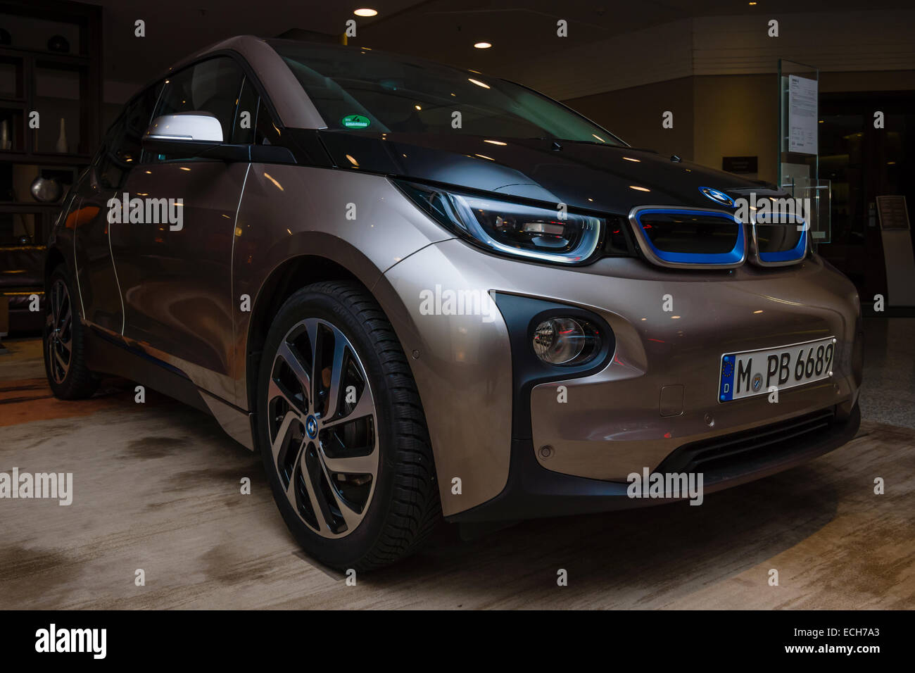 Showroom. BMW i3 Stockfoto