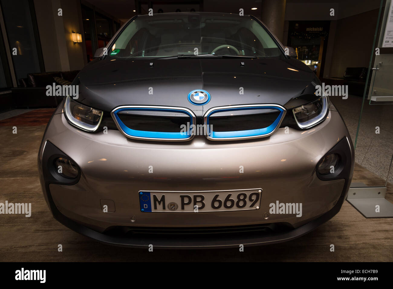 Showroom. BMW i3 Stockfoto