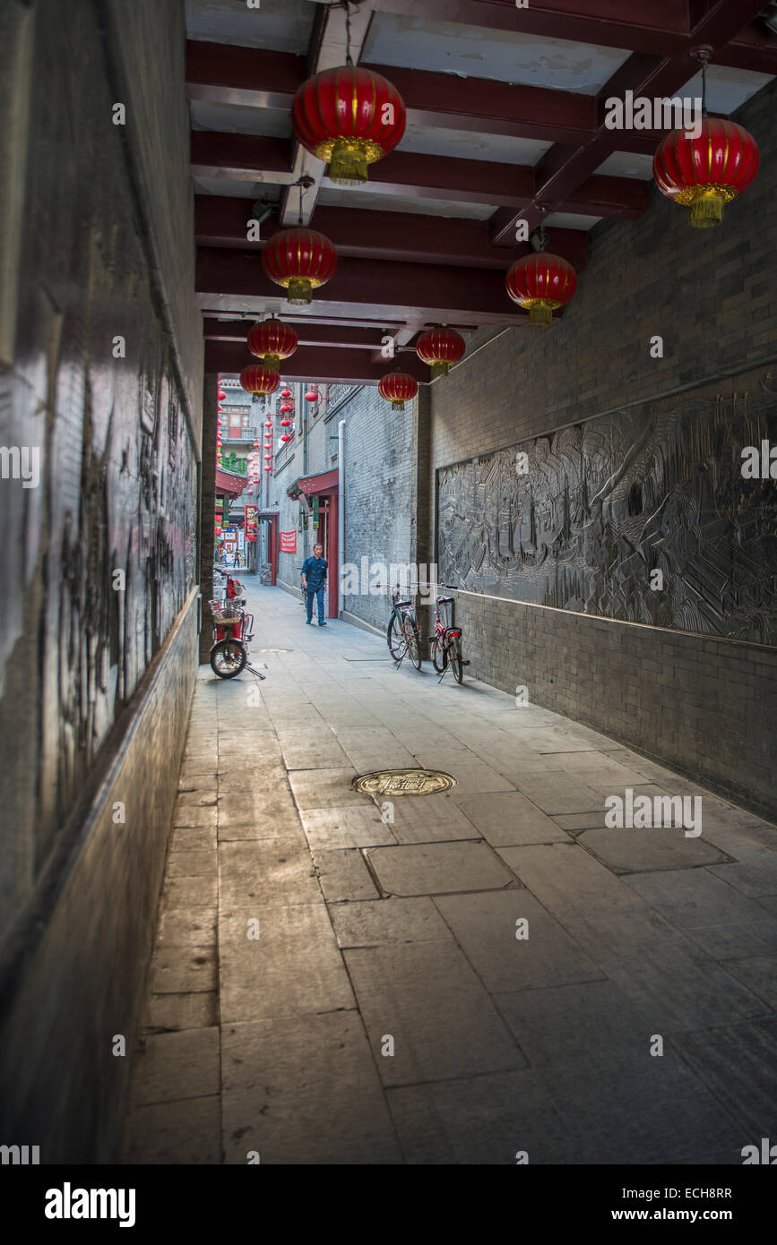 Alte Kultur Straße, Tianjin, China Stockfoto