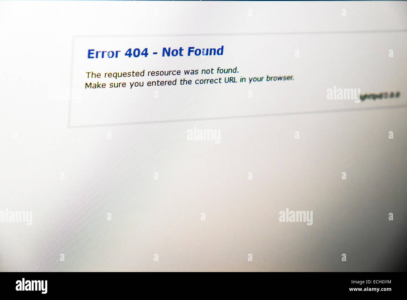 Fehler 404 nicht gefunden Web Website Problem Internet Störung angeforderten URL resource Stockfoto
