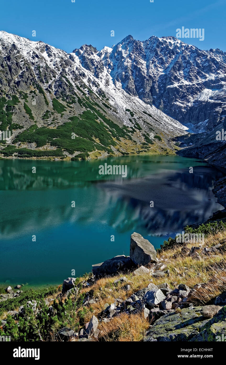 Berge-See Stockfoto