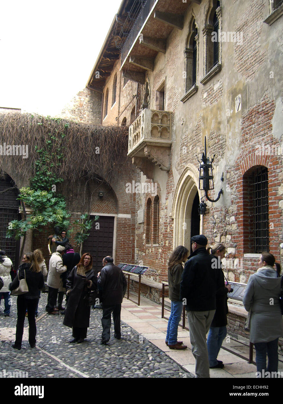 Italien, Veneto, Verona Giulietta Balkon, Haus der Julia Stockfoto