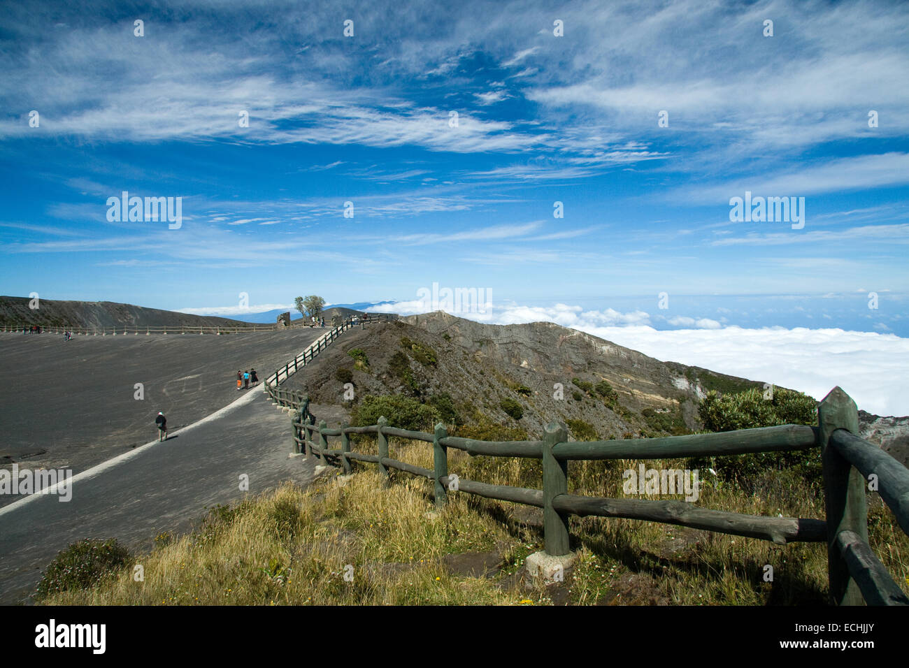 Umgebung des Kraters Irazu Vulkan, Irazu Vulkan-Nationalpark, Costa Rica Stockfoto