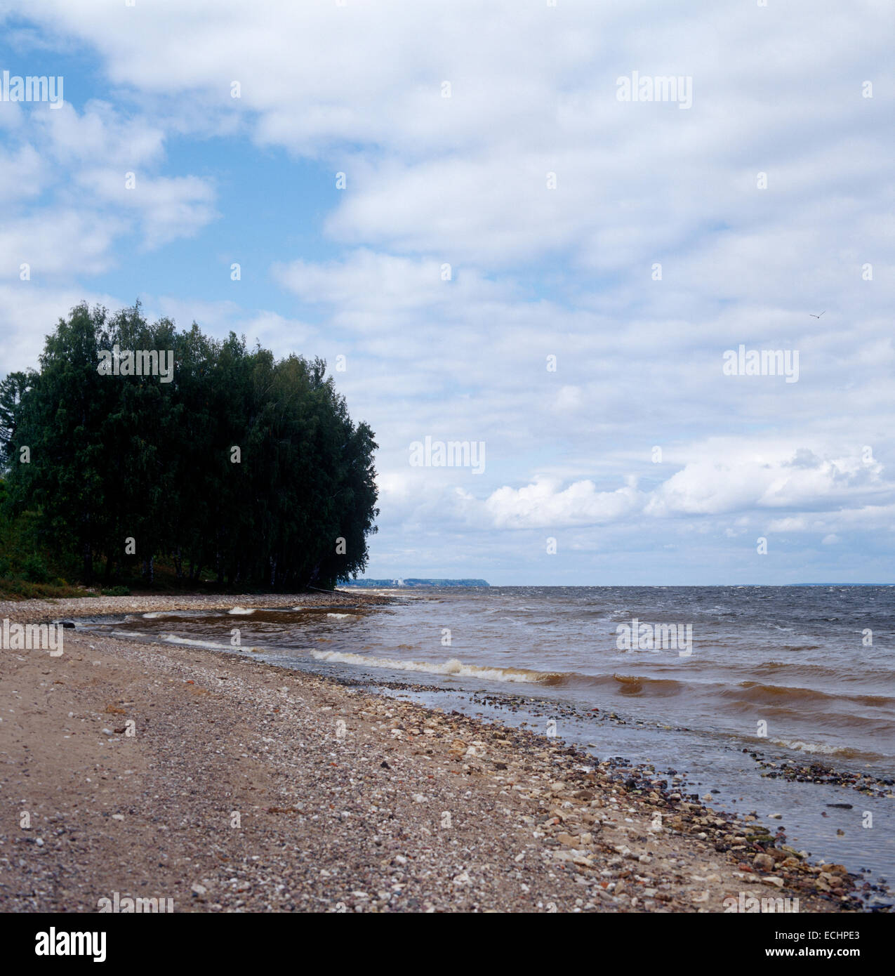 Volga Fluß in der Nähe von Chkalovsk Stockfoto