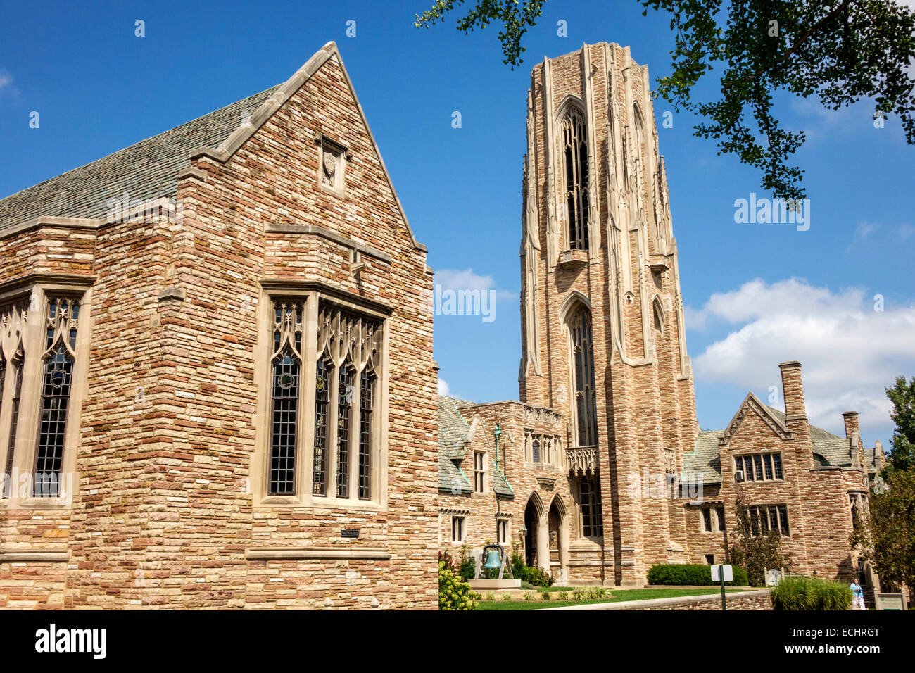 Saint St. Louis Missouri, Hi-Pointe, De Mun Historic District, Nachbarschaft, Concordia Seminary, Religion, Lutherische Kirche, Lutherturm, Johann Hinrich Benid Stockfoto