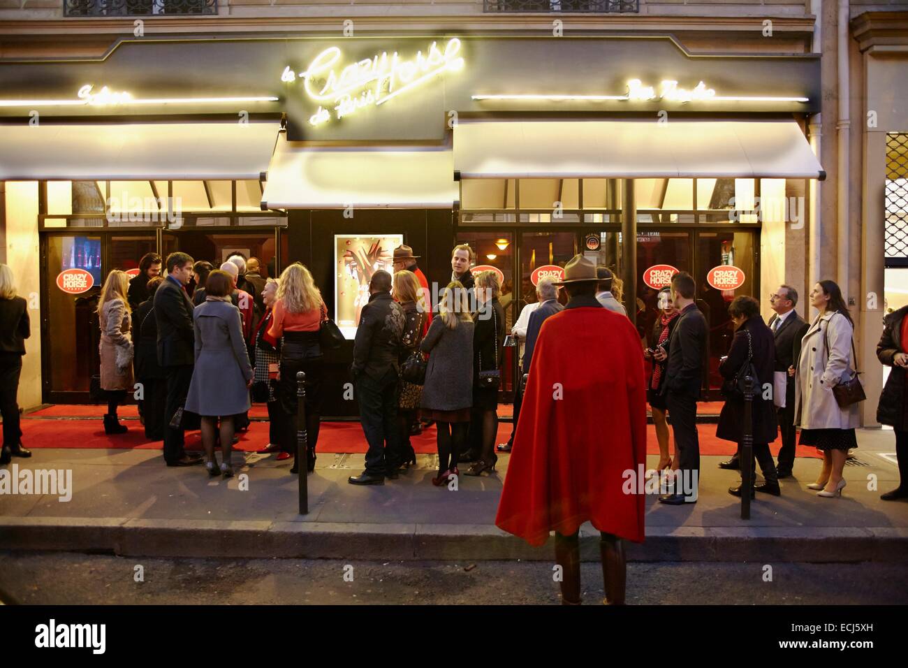 Crazy Horse Saloon, Avenue George V, Paris, Frankreich Stockfoto