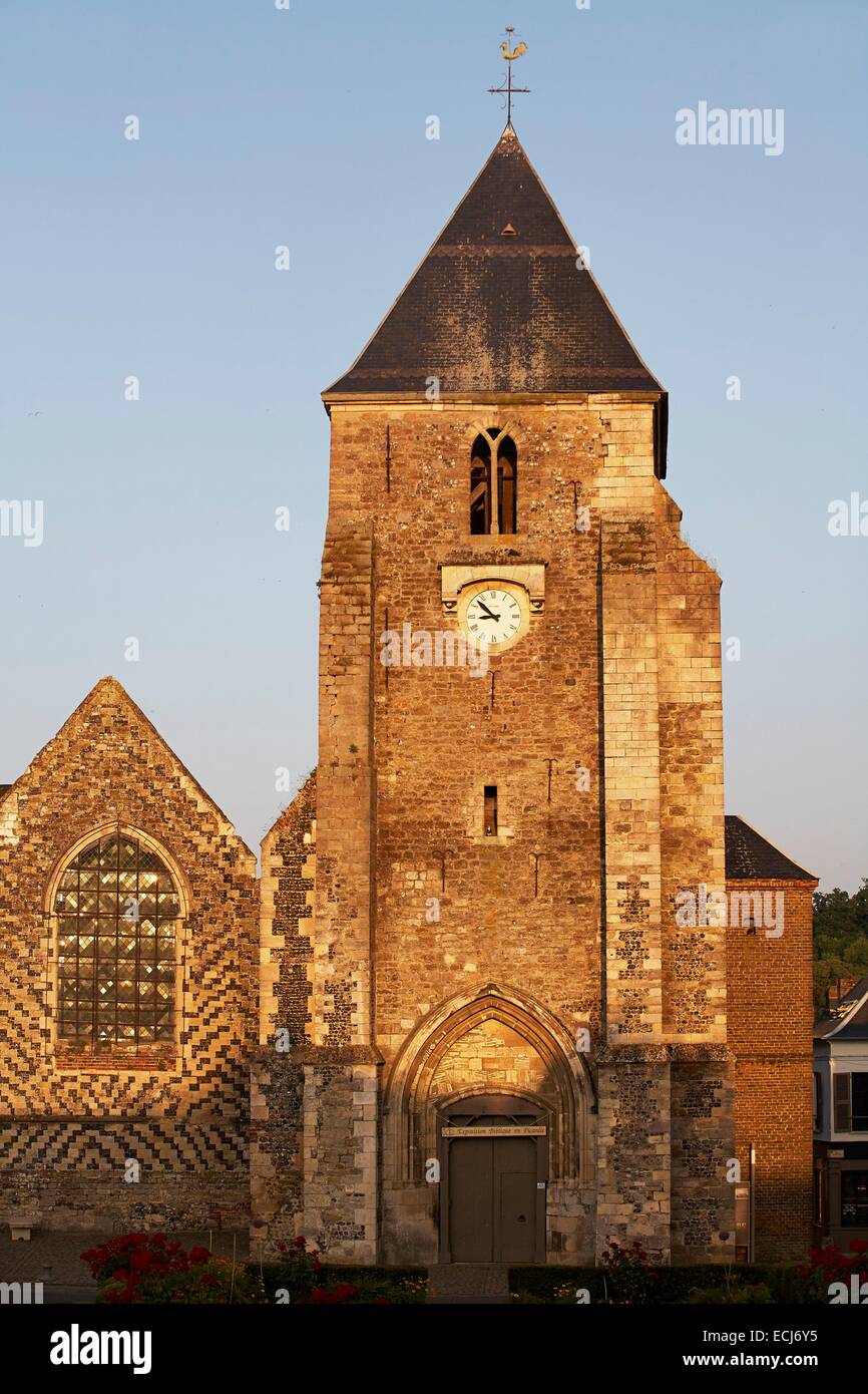 Frankreich, Somme, St Valery Sur Somme, Kirche St. Martin Stockfoto