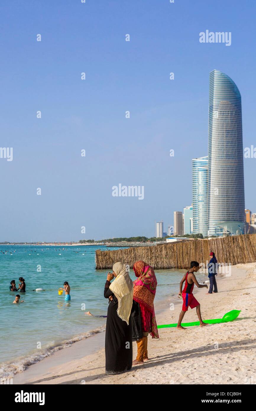 Vereinigte Arabische Emirate, Abu Dhabi Corniche, der ...