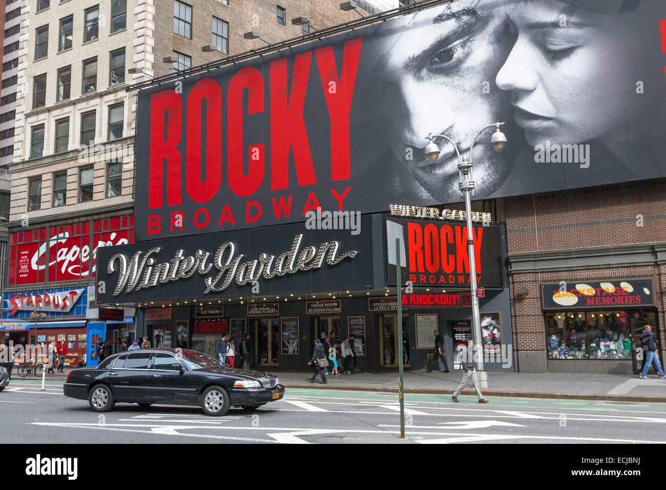 USA, New York, Manhattan, Times Square, Broadway, das Wintergarten-theater Stockfoto