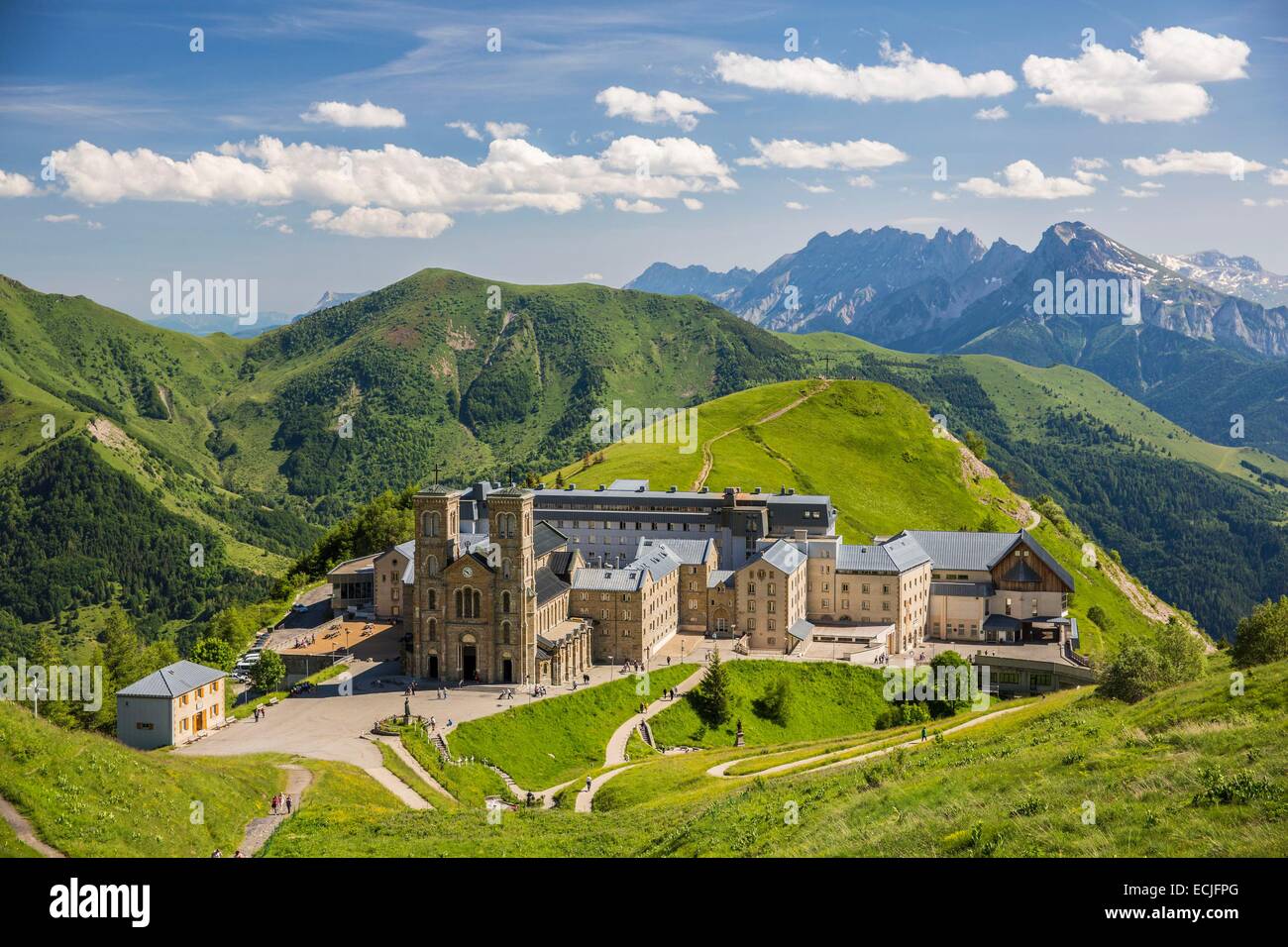Frankreich, Isere, La SaletteFallavaux, die Basilika NotreDame De La