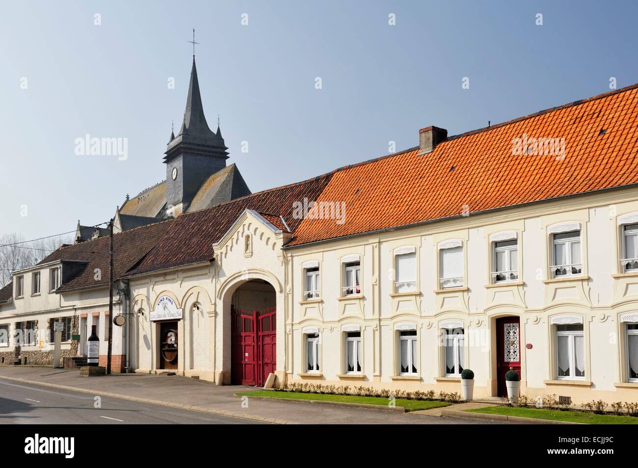 Frankreich, PasDeCalais, Fressin, extravagante Gothic style Kirche