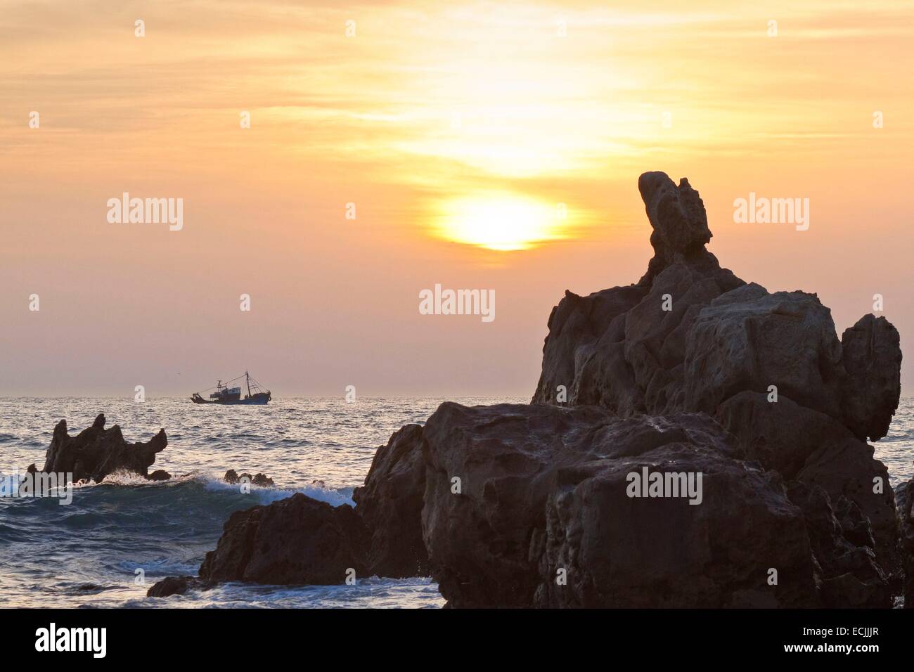 Marokko, Tanger Tetouan Region, Cap Spartel Stockfoto