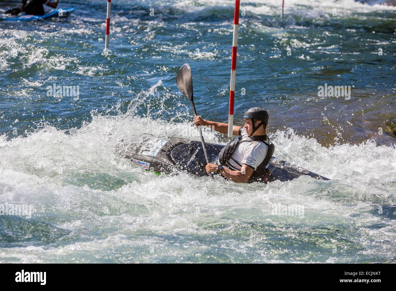 Republik Mazedonien, Sarai, die See und Canyon Matka, angetrieben vom Fluss Treska Stockfoto