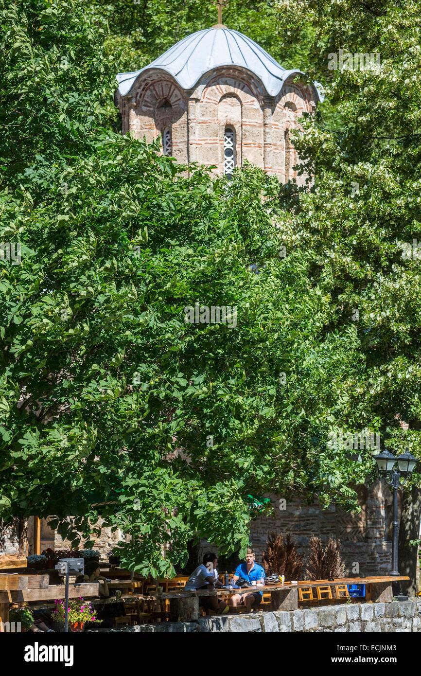 Republik Mazedonien, Sarai, die See und Canyon Matka, angetrieben vom Fluss Treska Stockfoto
