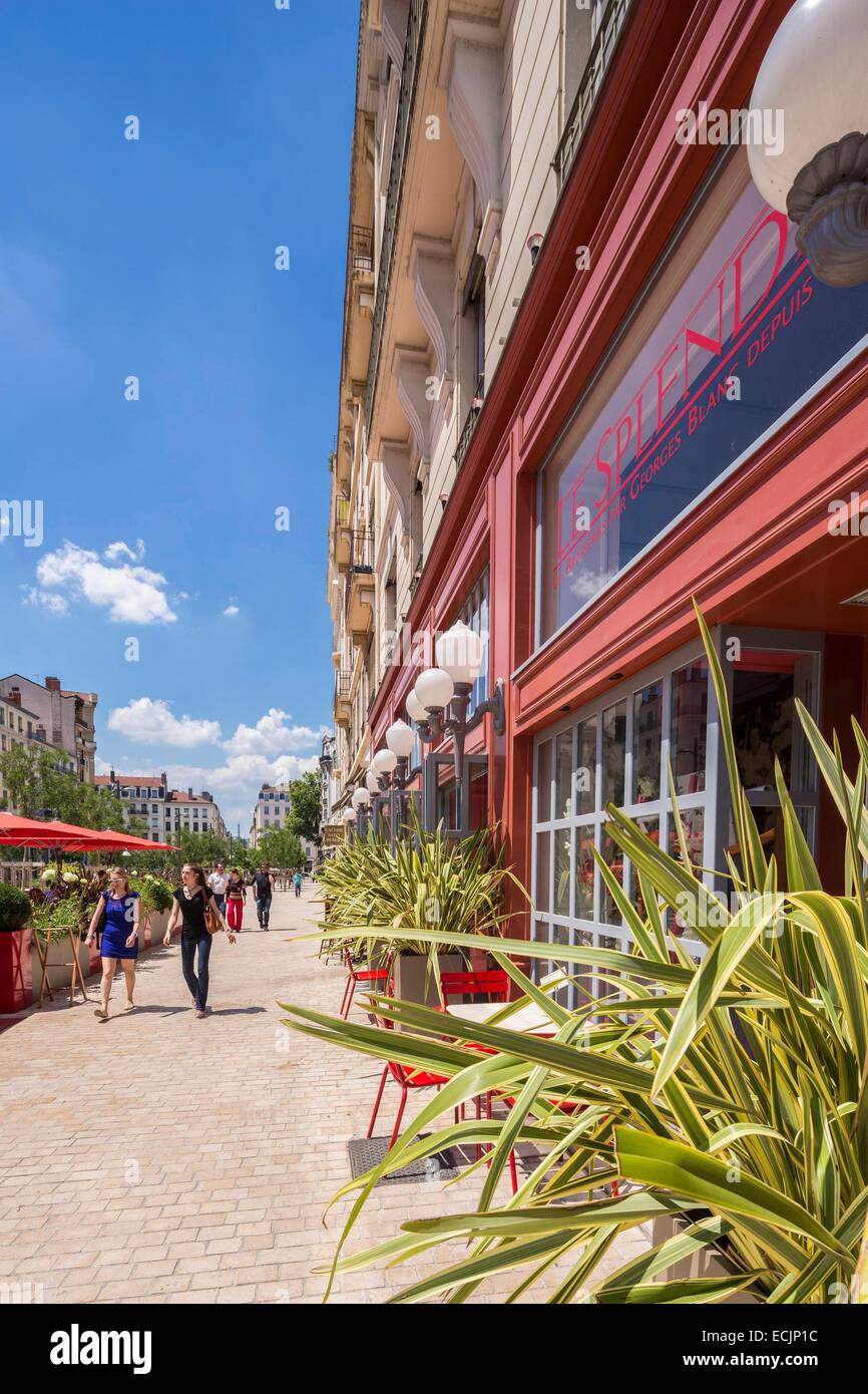 Frankreich, Rhone, Lyon, Brasserie Le Splendid, Jules Ferry Platz Stockfoto