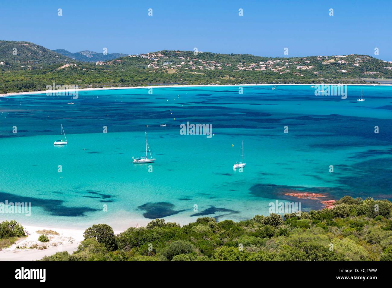 Frankreich, Corse du Sud, Lecci, Saint Cyprien Bucht Stockfoto