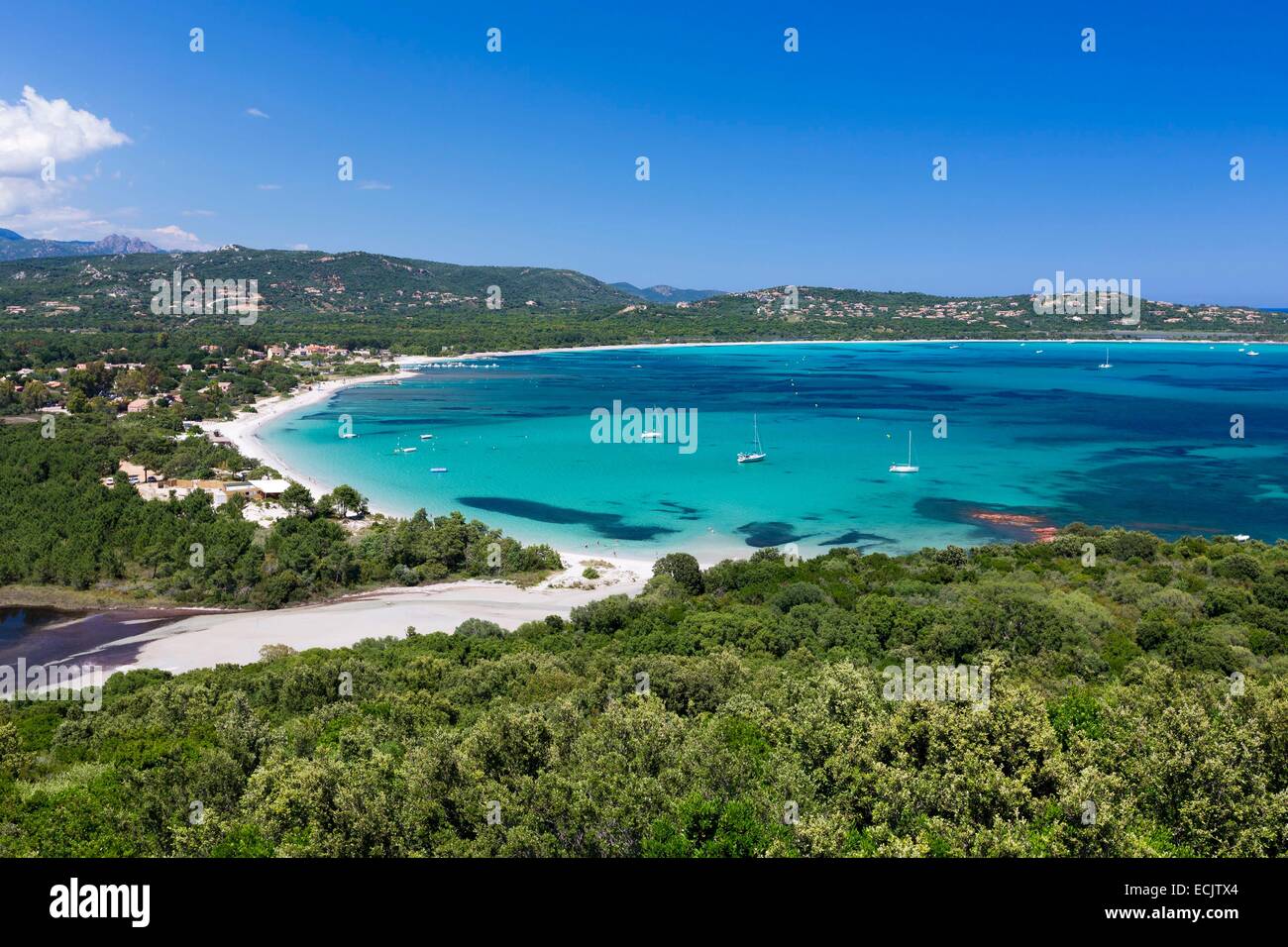 Frankreich, Corse du Sud, Lecci, Saint Cyprien Bucht Stockfoto