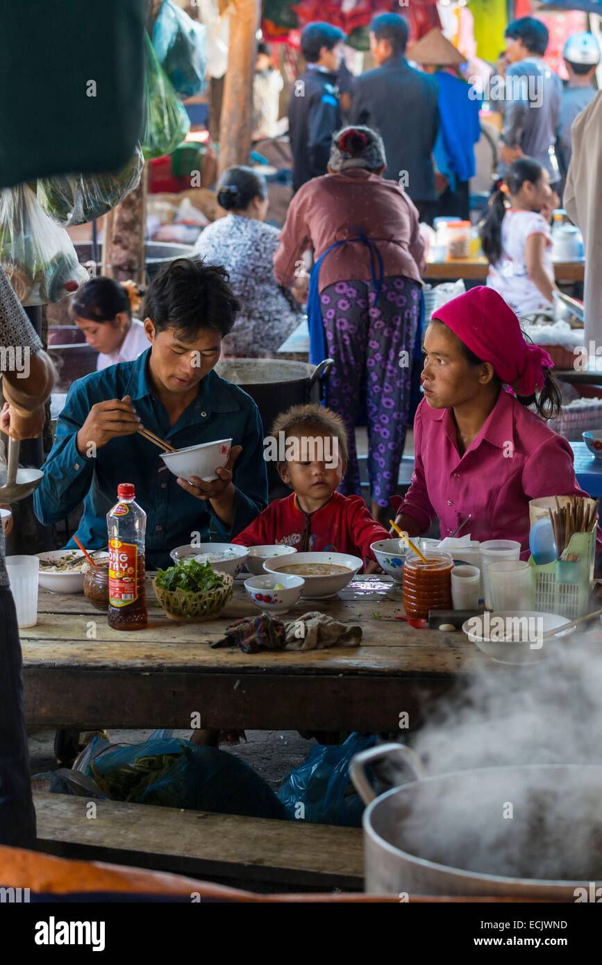 Vietnam, Lao Cai Provinz, Muong Khuong, ethnische Minderheit Markt Stockfoto