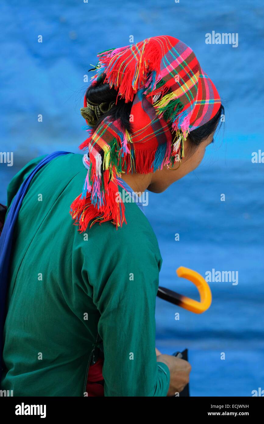 Vietnam, Lao Cai Provinz, Muong Khuong, ethnische Minderheit Markt Stockfoto