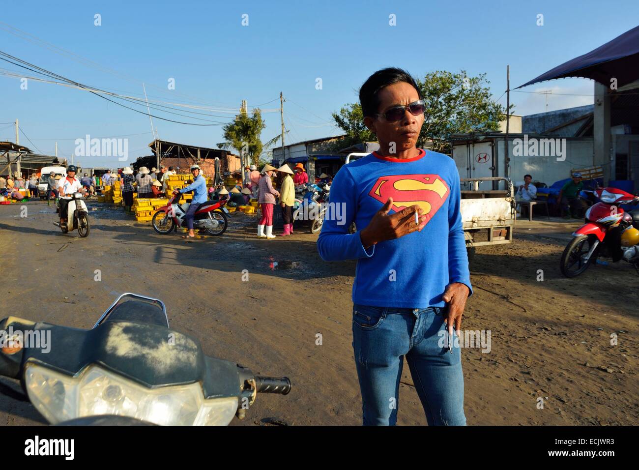 Vietnam, Ba Rai Provinz, Long Hai Superman Porträt Stockfoto