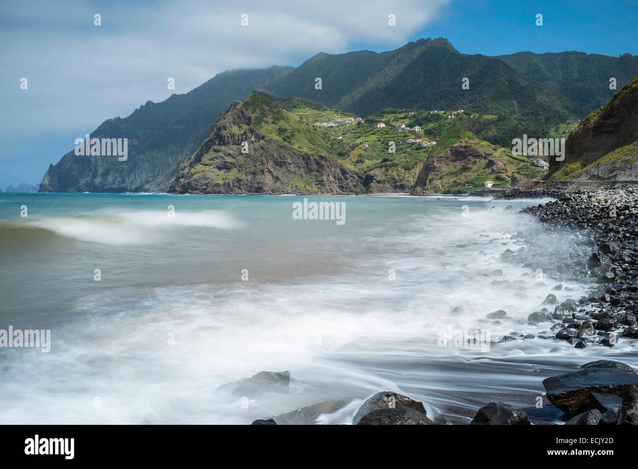 Portugal, Madeira Insel, Porto da Cruz bay Stockfoto