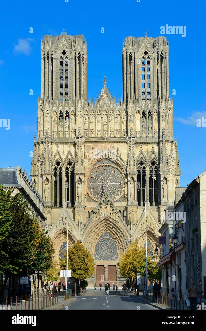 Frankreich, Marne, Reims, Kathedrale von NotreDame de Reims