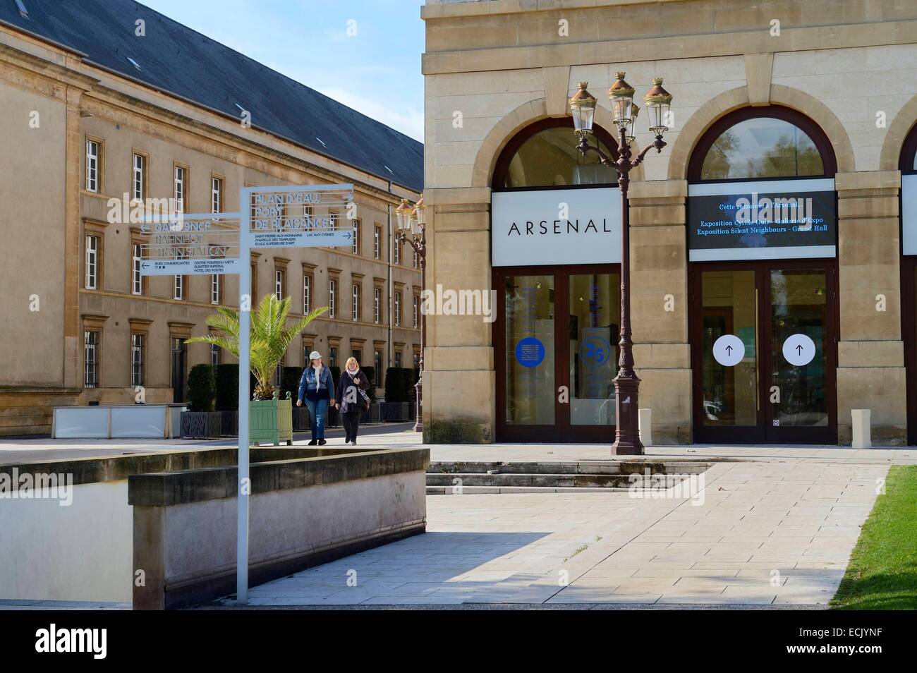 Frankreich, Moselle, Metz, das Auditorium des Arsenals saniert und renoviert durch Architekten Ricardo Bofill Stockfoto