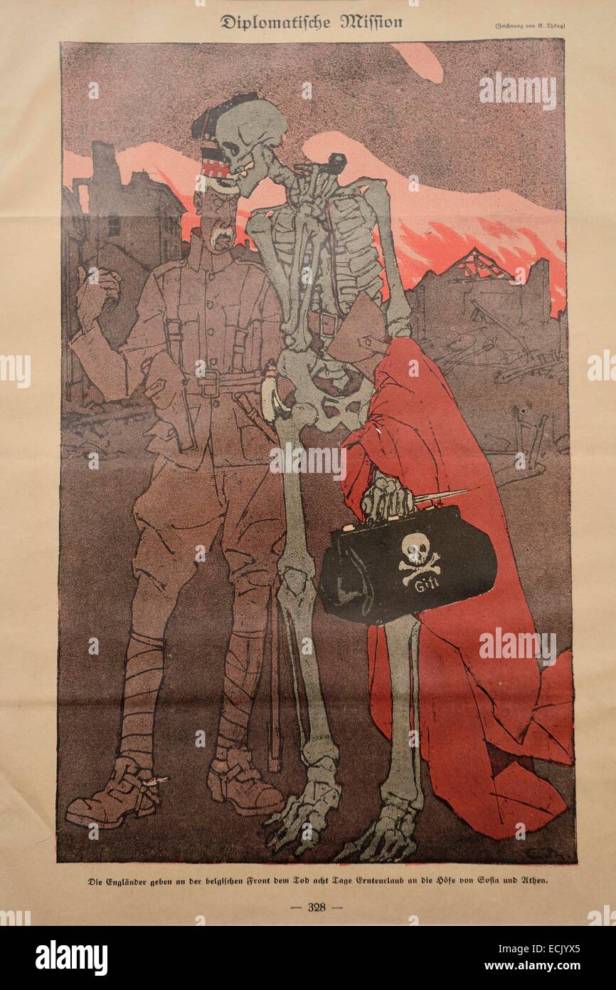 Meuse, Frankreich, Verdun, Bezirk Ville Haute (Oberstadt), das weltweite Center of Peace, Freiheiten und Menschenrechte (Centre Mondial De La Paix, des Libertes et des Droits de l ' homme), diplomatische Mission, an der belgischen Front Engländer lassen Sie acht Tage o Stockfoto