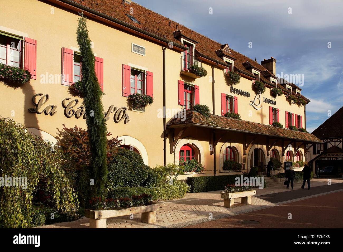 Frankreich, Cote d ' or, Saulieu, Restaurant 3 Michelin Sterne La Cote d ' or von Alexandre Dumaine, Bernard Loiseau Puis und Patrick Bertron Stockfoto