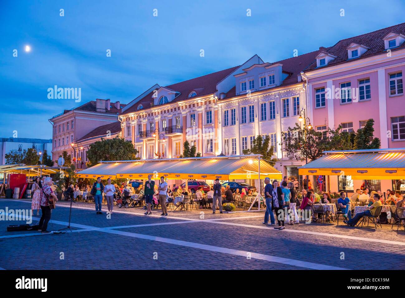 Litauen (Baltikum), Vilnius, Altstadt Weltkulturerbe der UNESCO, Straße Rotuses gatve Stockfoto