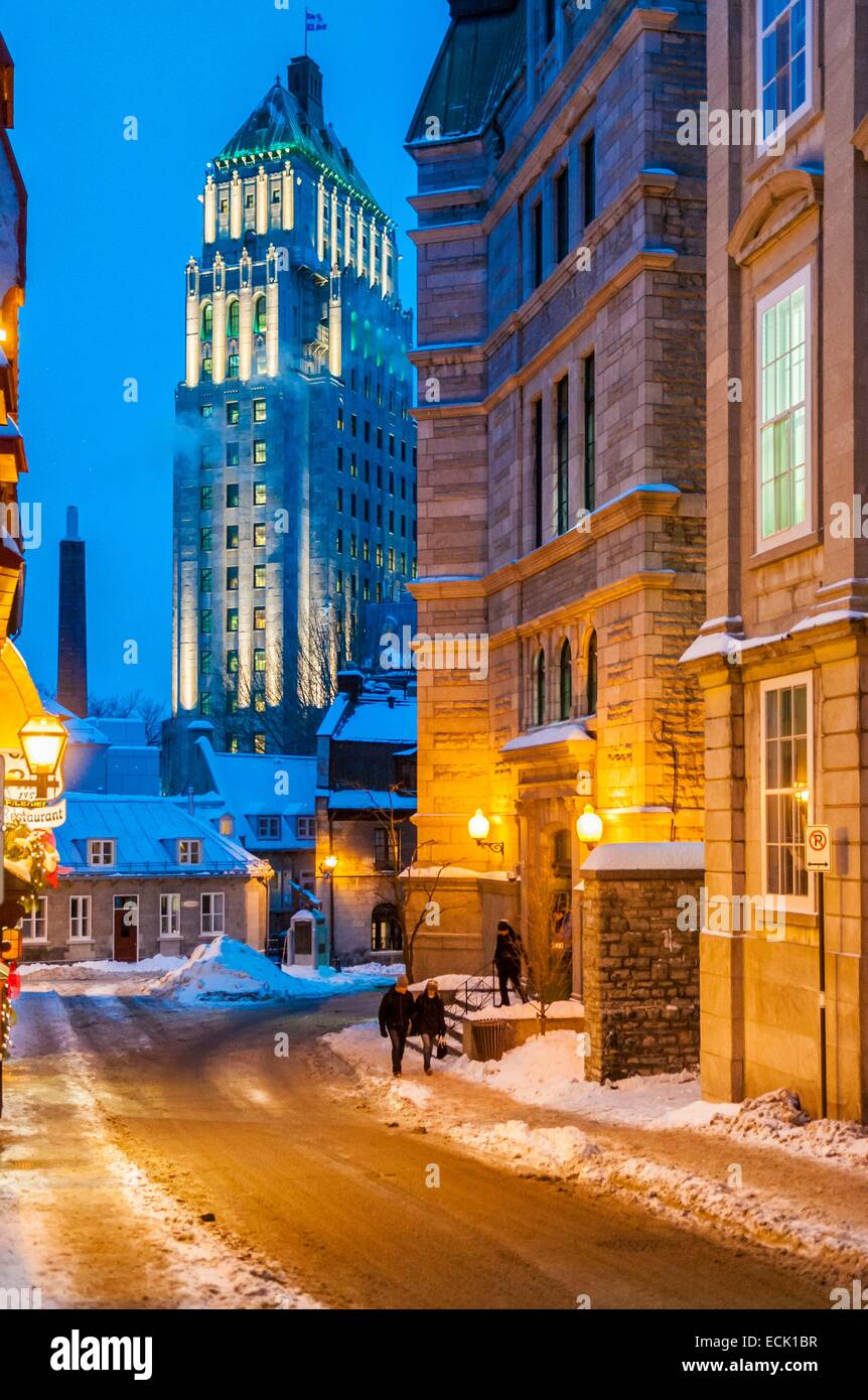 Kanada, Quebec Provinz Quebec, Gebäude Preis Buidling von Saint-Louis-Straße Seite Viertel in der Altstadt als Weltkulturerbe der UNESCO gelistet Stockfoto