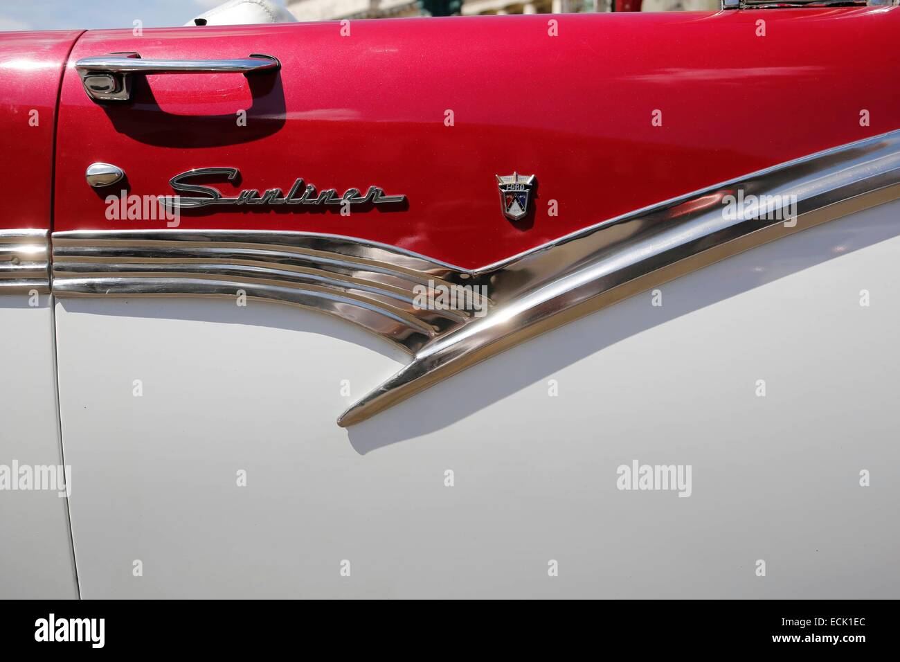 Kuba, Havanna, alte amerikanische Oldtimer Stockfoto