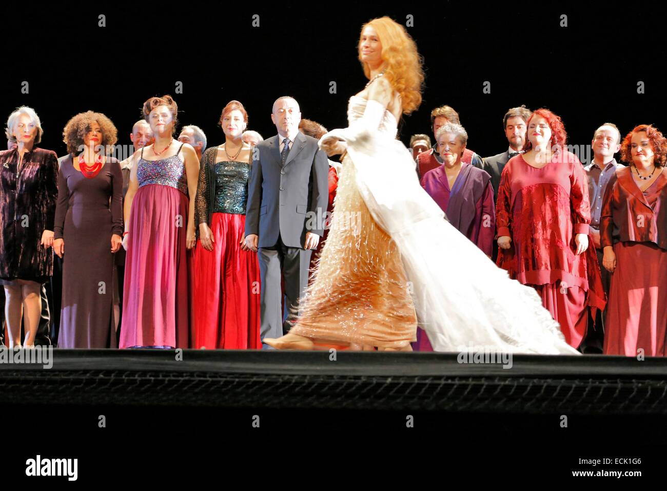 Frankreich, Paris, Opera Bastille aus Tales of Hoffmann Offenbach Stockfoto