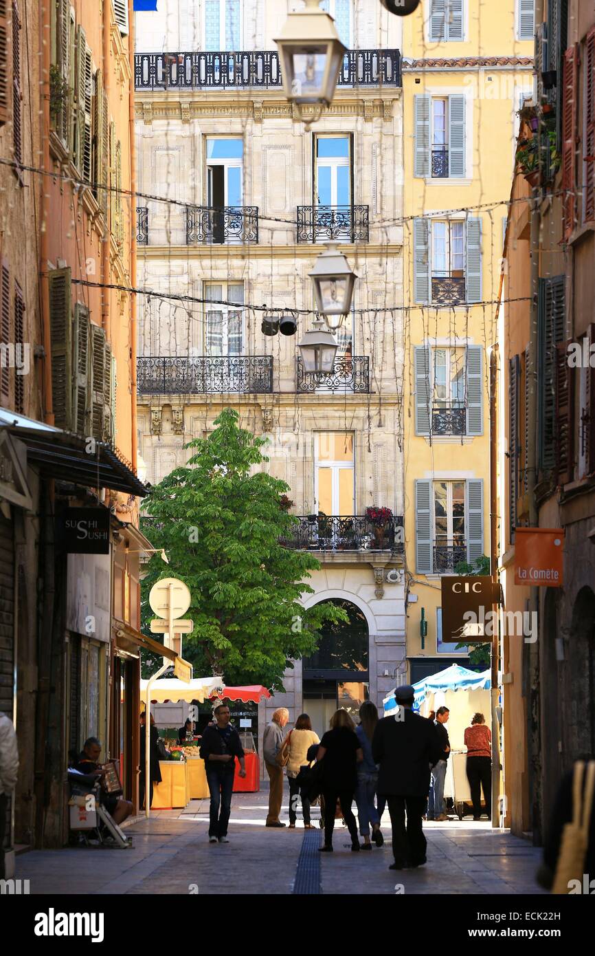 Frankreich, Var, Toulon, rue De La Fraternité Stockfoto